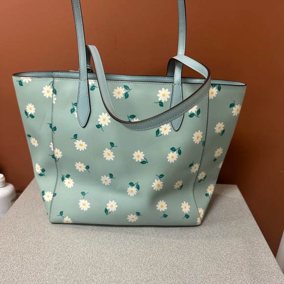 Kate Spade Blue Floral Tote Bag - Picture 2 of 3